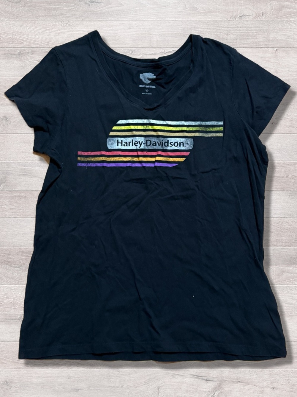 Harley-Davidson Official Women's Retro Tank Stripe Tee - Biker Moto 2XL